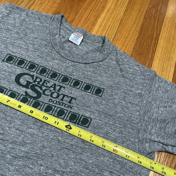 Vintage 80s Great Scott Music Venue T-Shirt USA Made Boston History! Allston - Picture 6 of 9